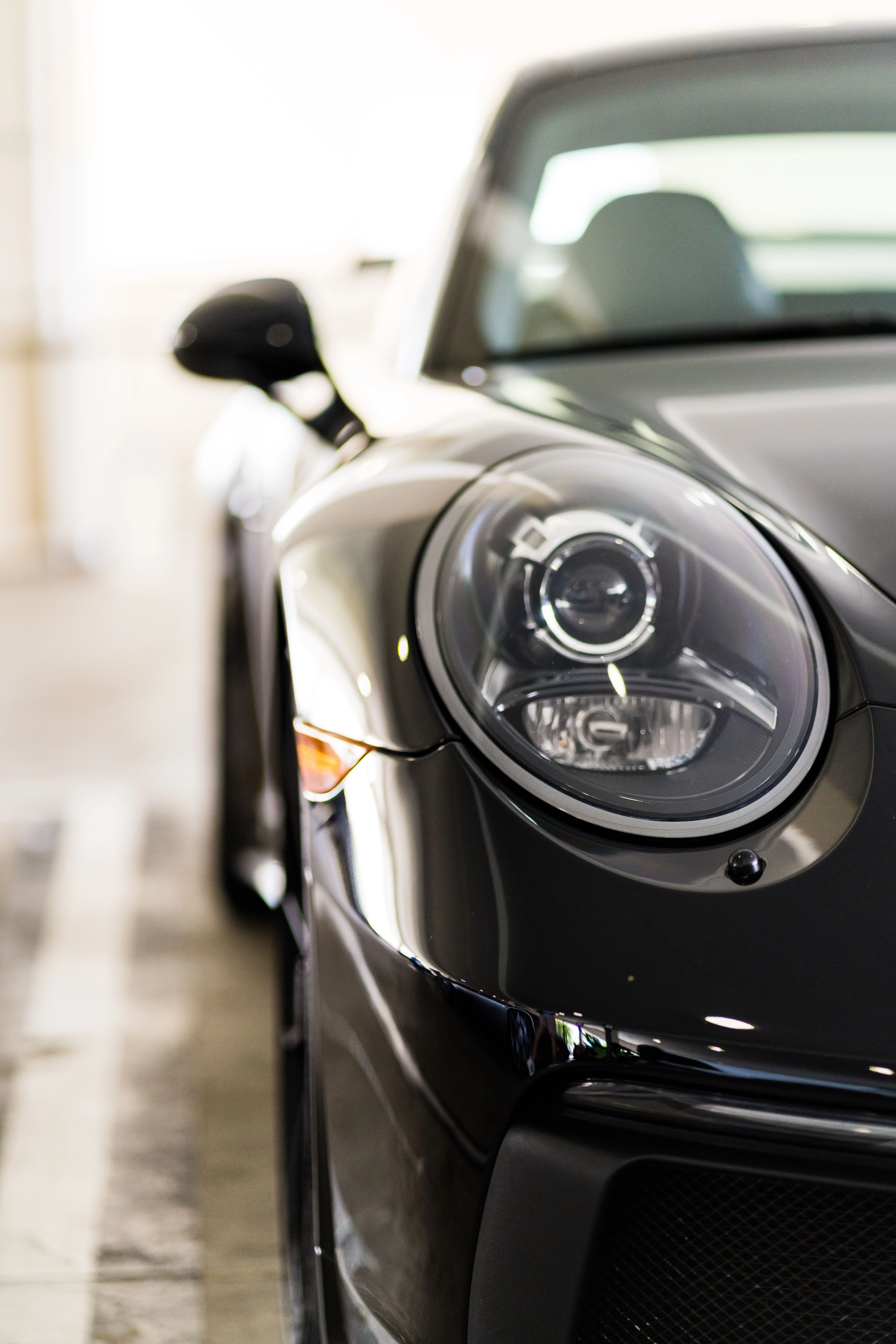 Luxury car collection garage